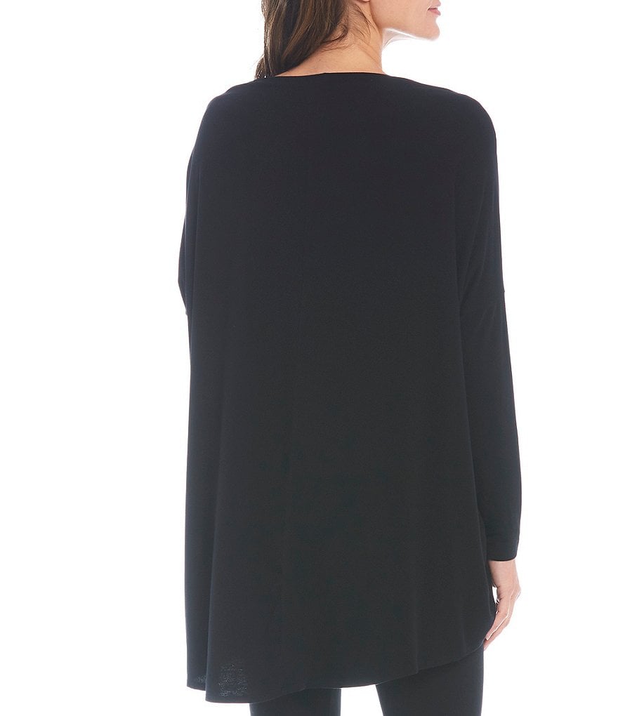 Bryn Walker Dimitri French Terry Long Dolman Sleeve Boat Neck Tunic