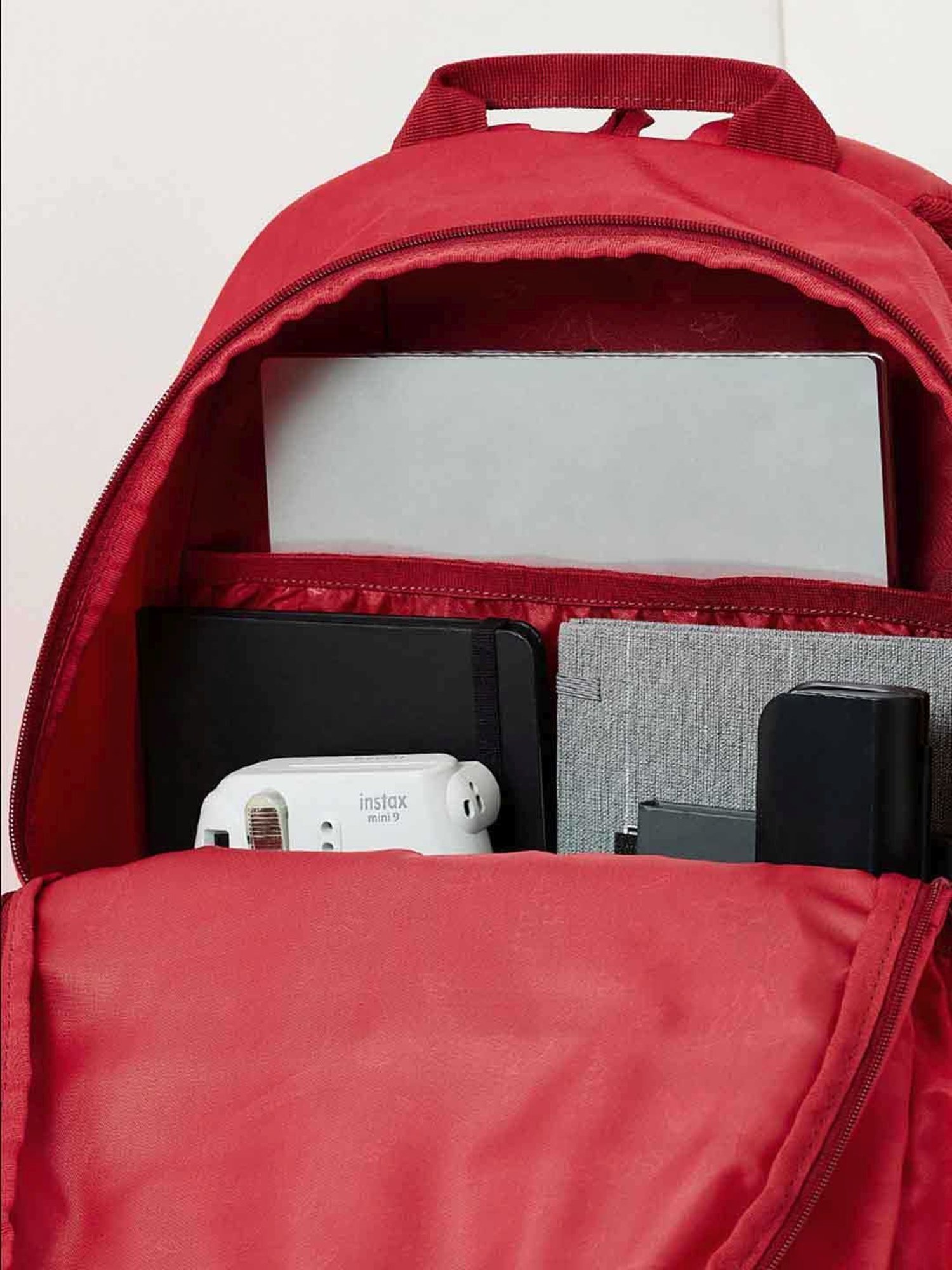 Wiki Back to School 3 Red Polyester Printed Backpack - 34 Ltrs