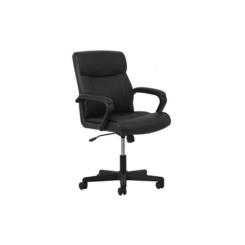 ESS Collection Bonded Leather Executive Chair, Black