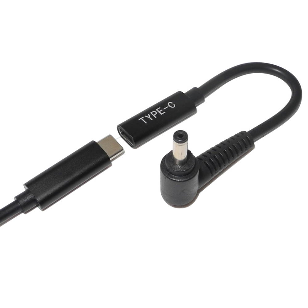 DC Power Adapter 4.0x1.35mm Male Plug to USB Type C Female Jack Connector with Cabe Cord for Asus Zenbook UX21A UX31A UX32A