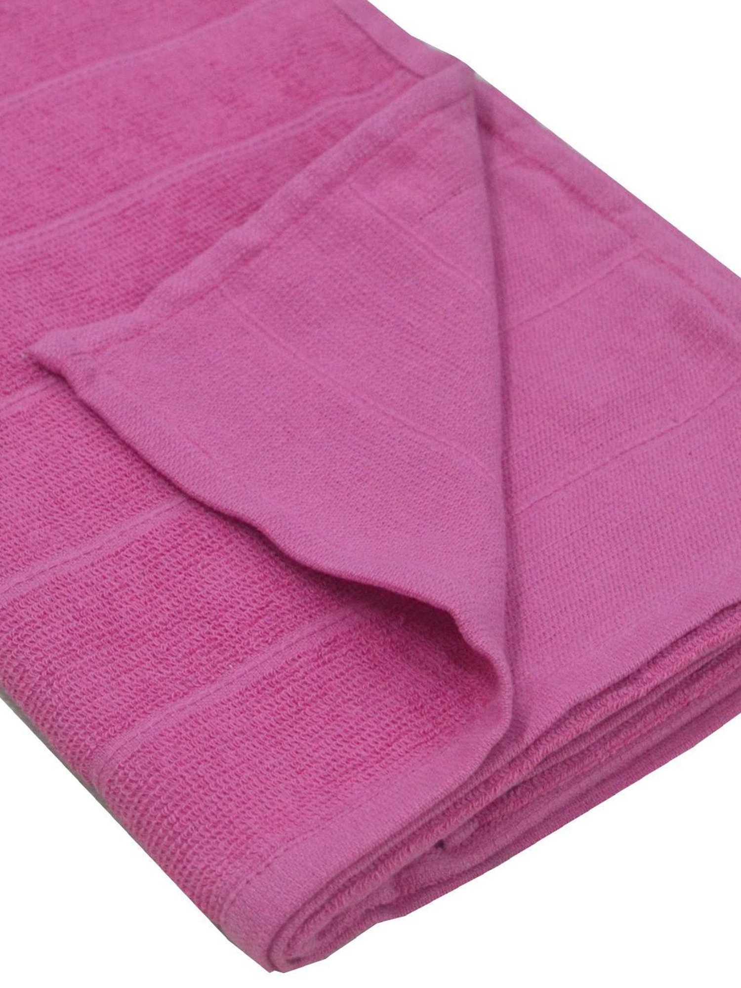 Bianca SOHO Hotpink Cotton 300 GSM Kopa Reversible Bath Towel - Set of 2