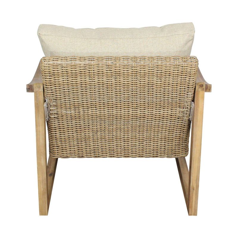 Woodfield 4pc Loveseat Seating Group - Natural - Courtyard Casual