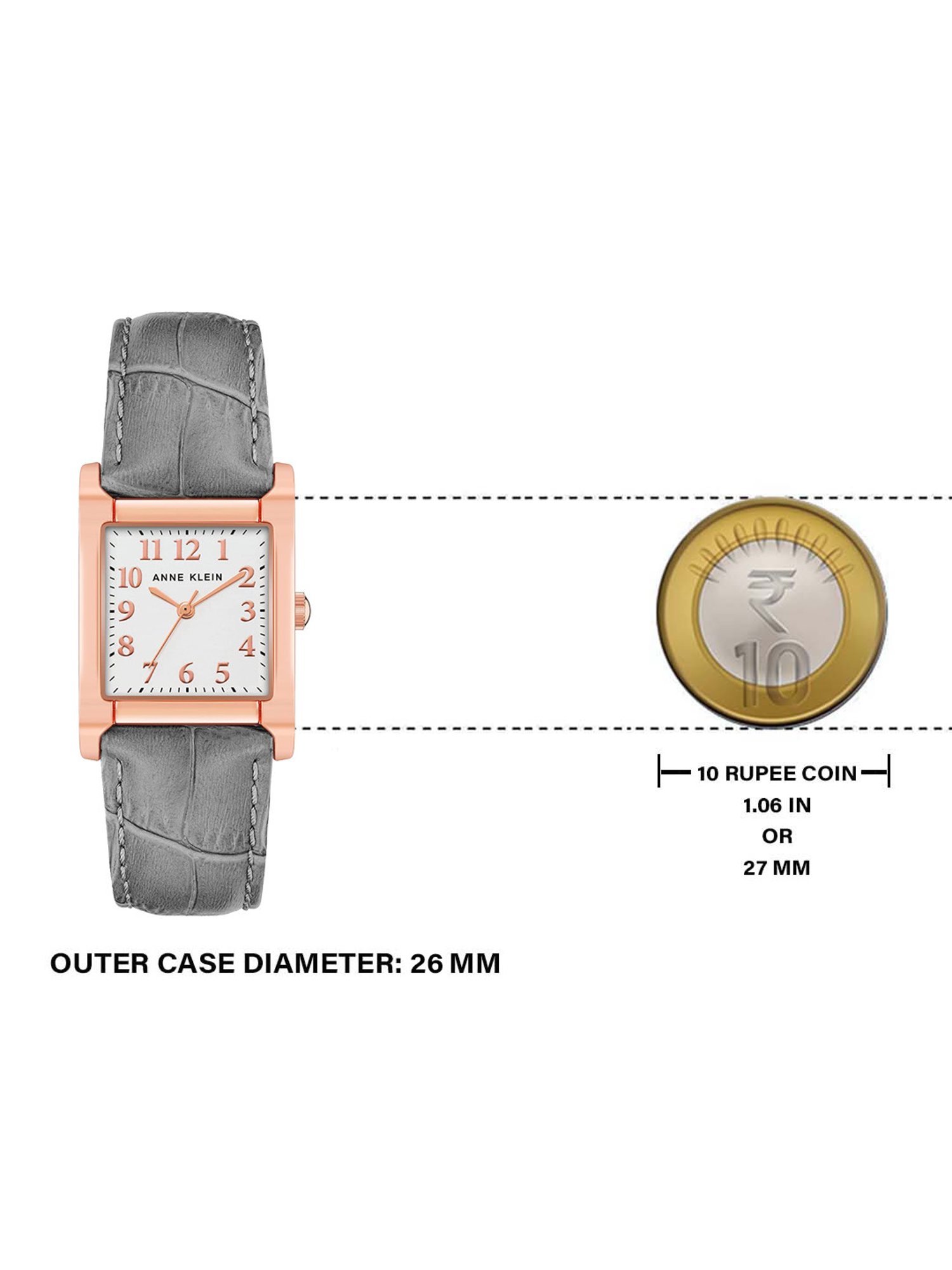 Anne Klein NDAK3888RGGY Analog Watch for Women