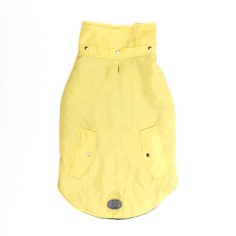 Royal Animals Dog and Cat Coat with Removable Hood - Yellow - XS