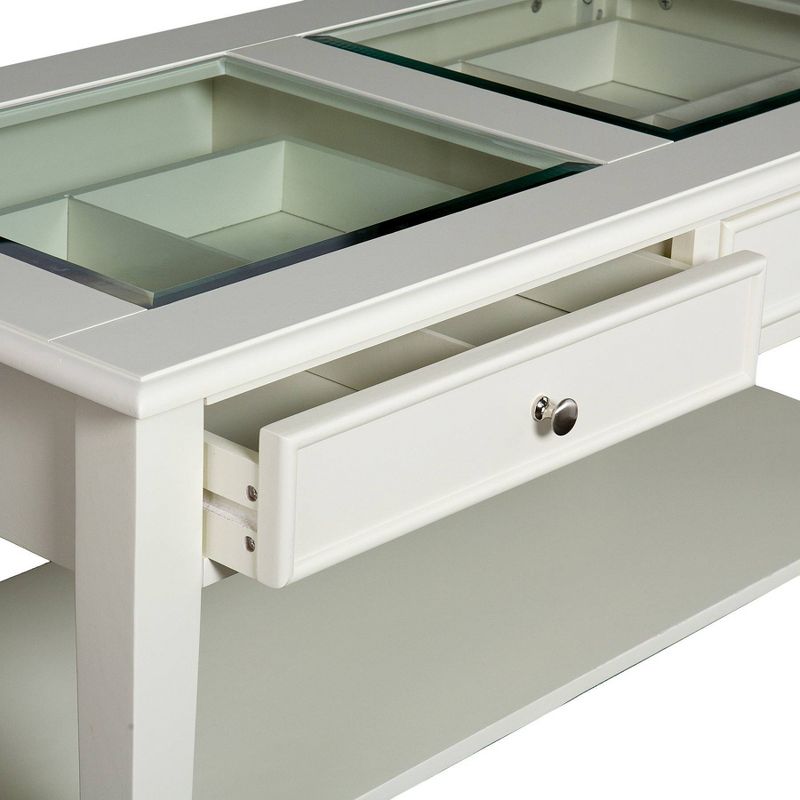 Pacific Cocktail Table White - Aiden Lane