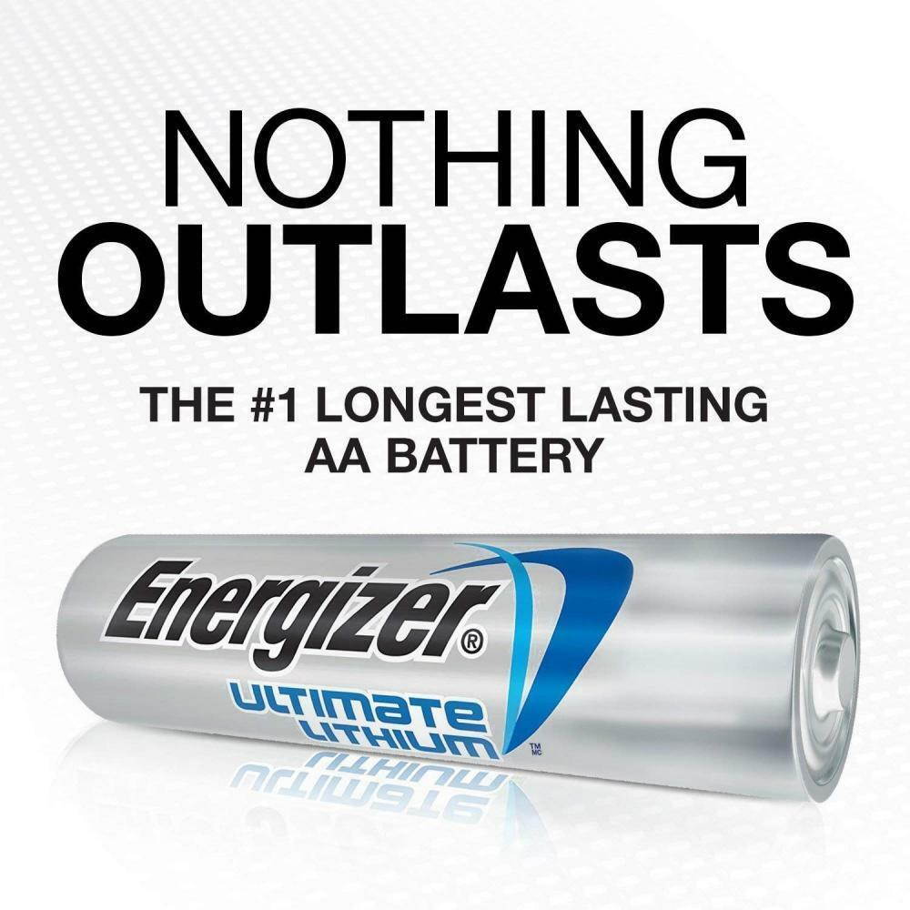 Energizer AA Lithium Batteries, Ultimate Double A Battery, (24 Count)