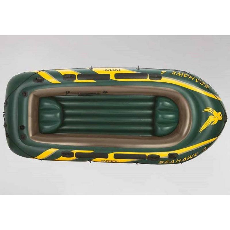 Intex Explorer 200 Inflatable 2 Person River Boat Raft Set with 2 Oars & Pump