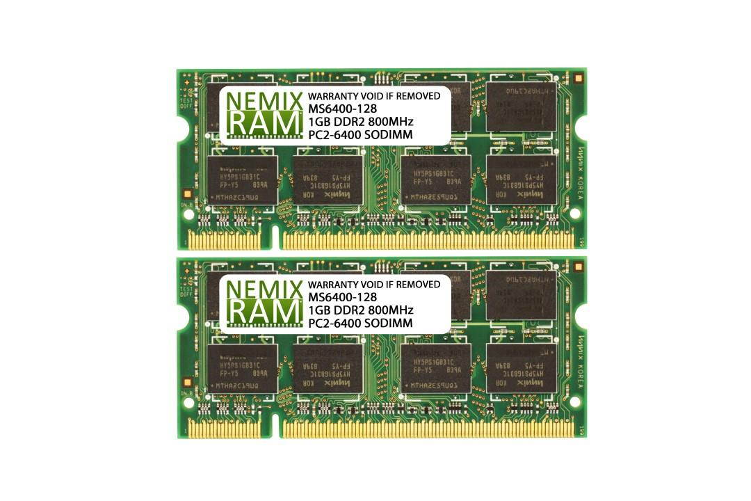 1GB (1x1GB) DDR2 800 (PC2 6400) SODIMM Laptop Memory RAM