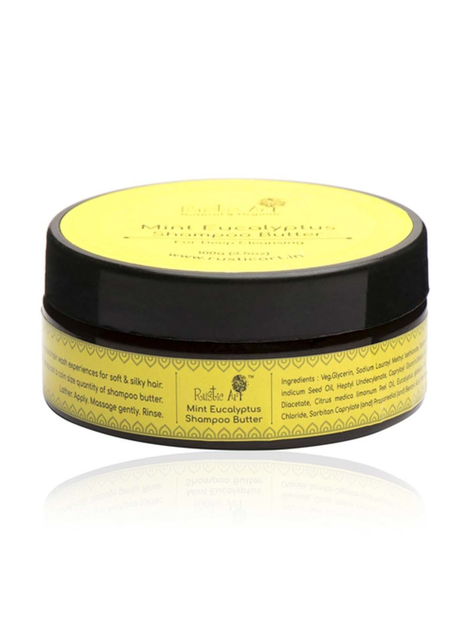 Rustic Art Mint Eucalyptus Shampoo Butter - 100 gm