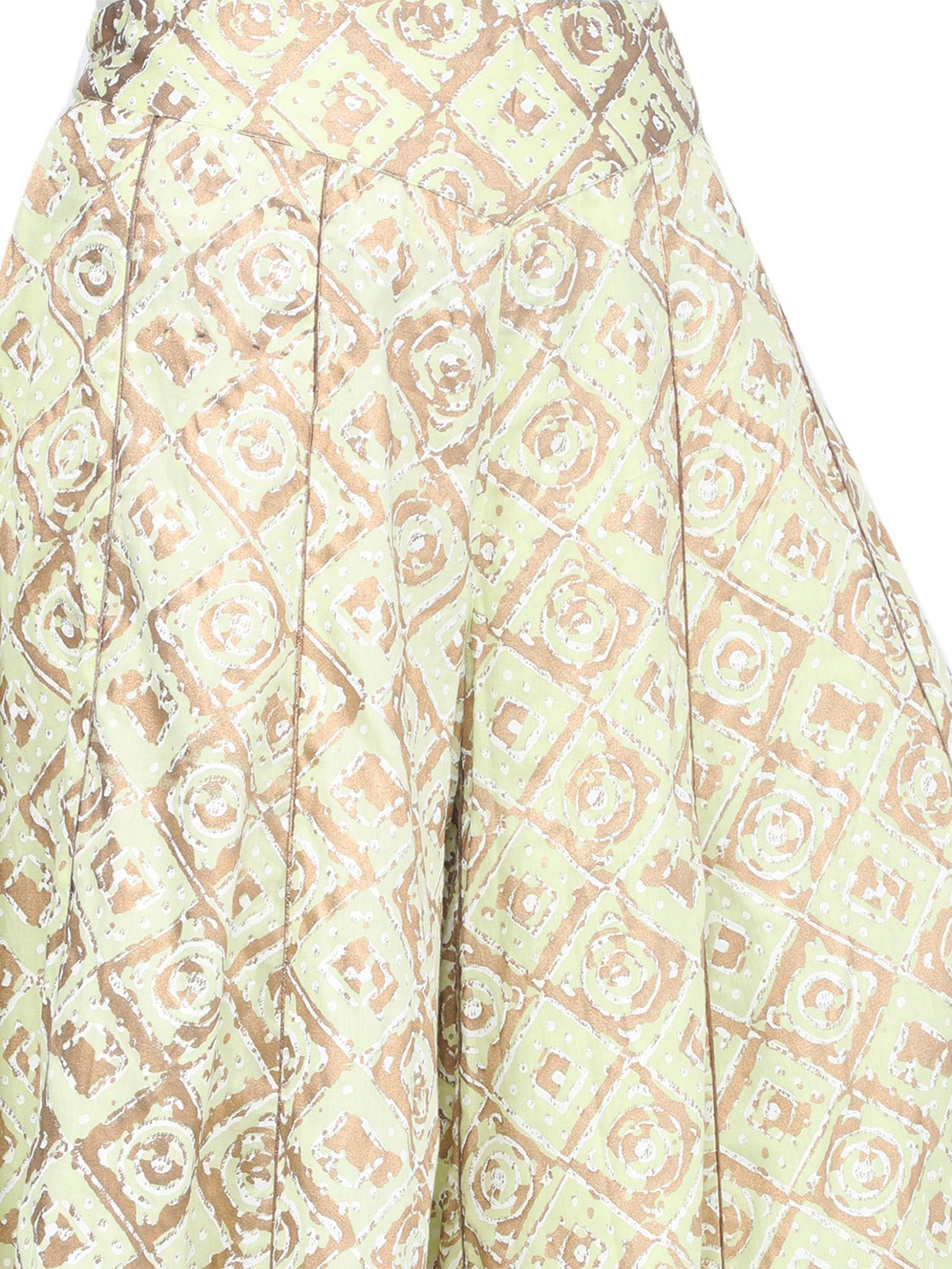 Paislei Green Printed Palazzo