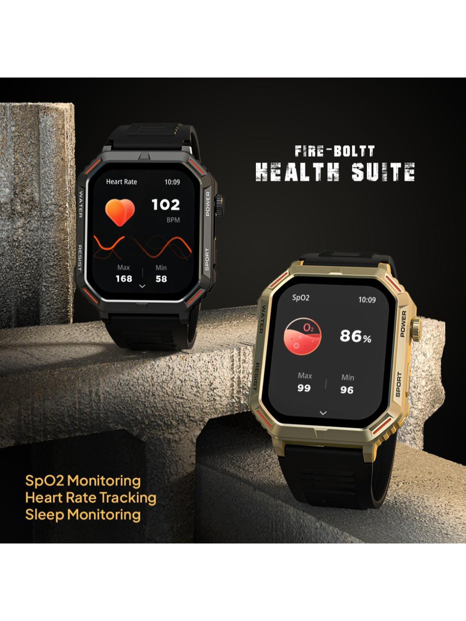 Fire-Boltt Commando BT Calling Smartwatch with 1.95 AMOLED Display & 123 Sports Modes (Orange)