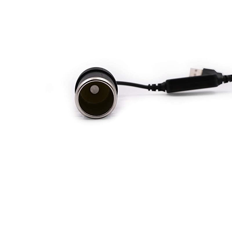 A Male to 12V Car Cigarette Lighter Socket Female Converter Cable 2Pack