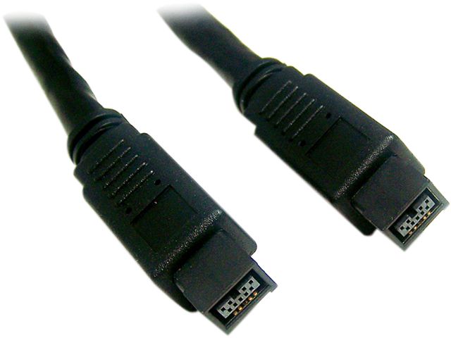 Micro Connectors E07-235 6 ft. Firewire IEEE1394b Cable (9 Pin to 9 Pin)