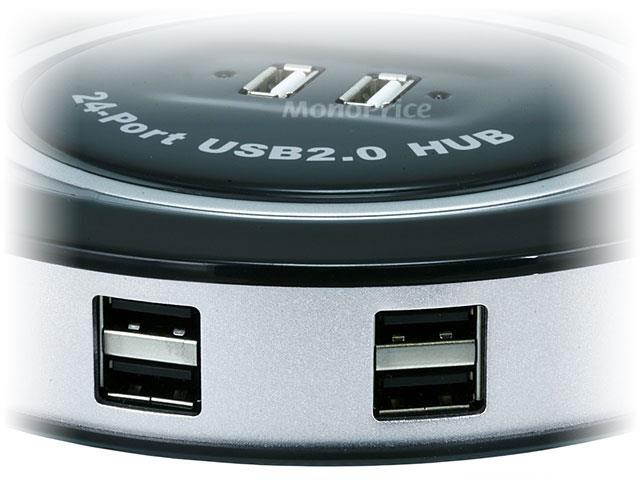 24-Port USB 2.0 HUB w/ AC Adapter