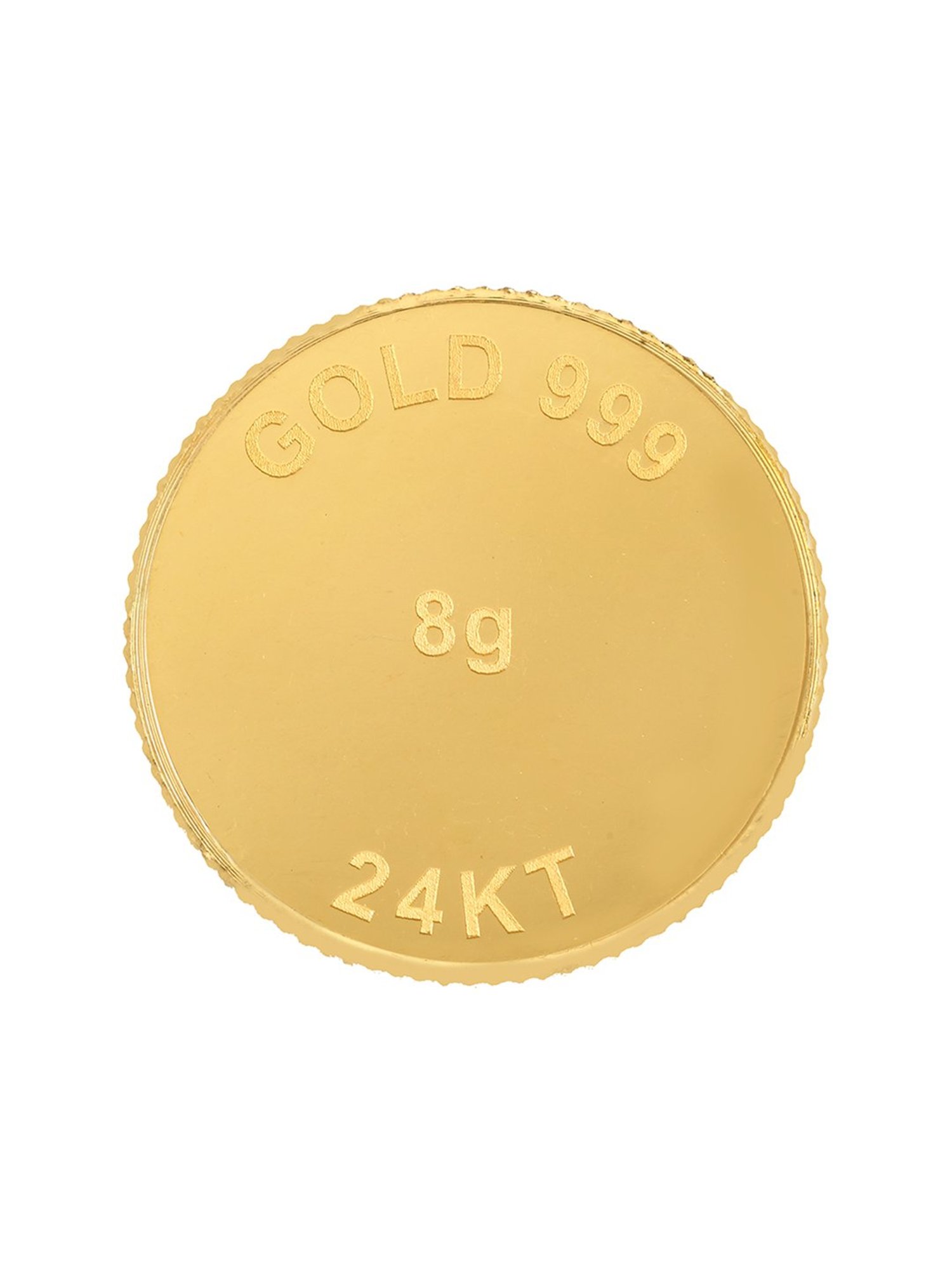 Bangalore Refinery Lord Ganesha 24k (999) 8gm Gold Coin