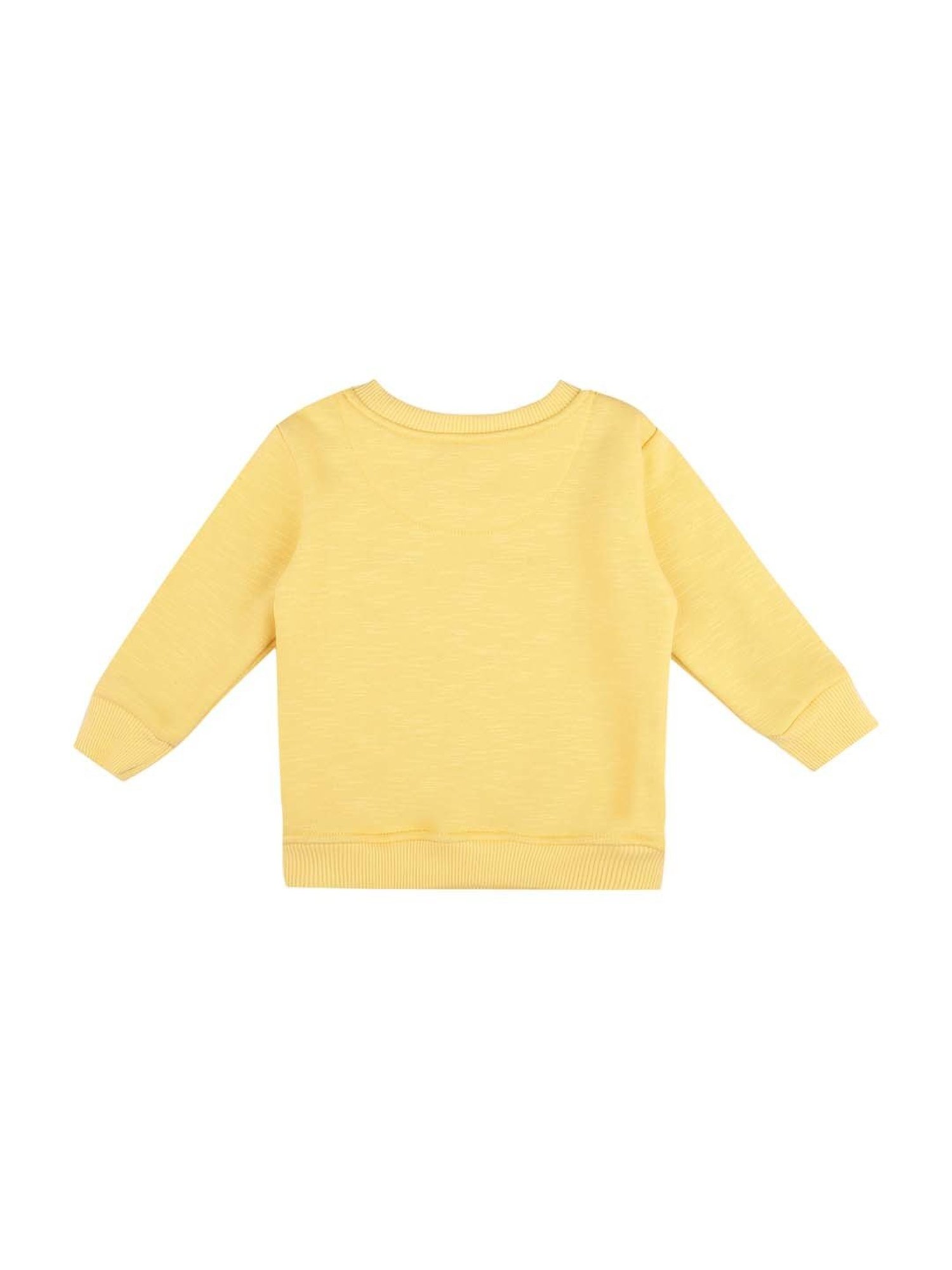Bodycare Kids Yellow Printed Full Sleeves Sweatshirt
