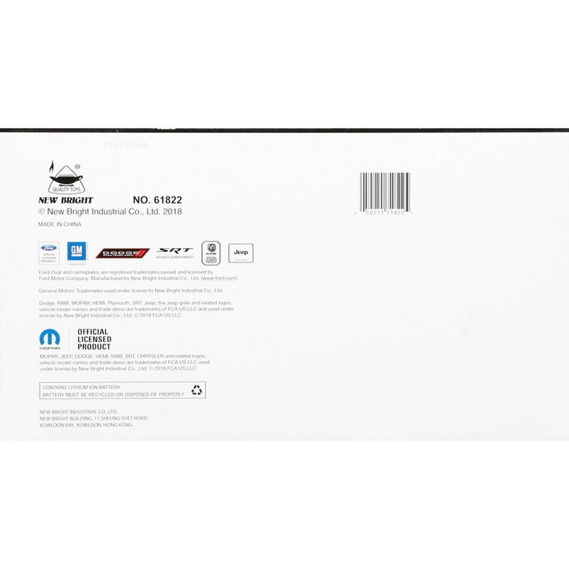 New Bright Remote Control RC FF Chargers Jeep Wrangler - Green - 1:18 Scale