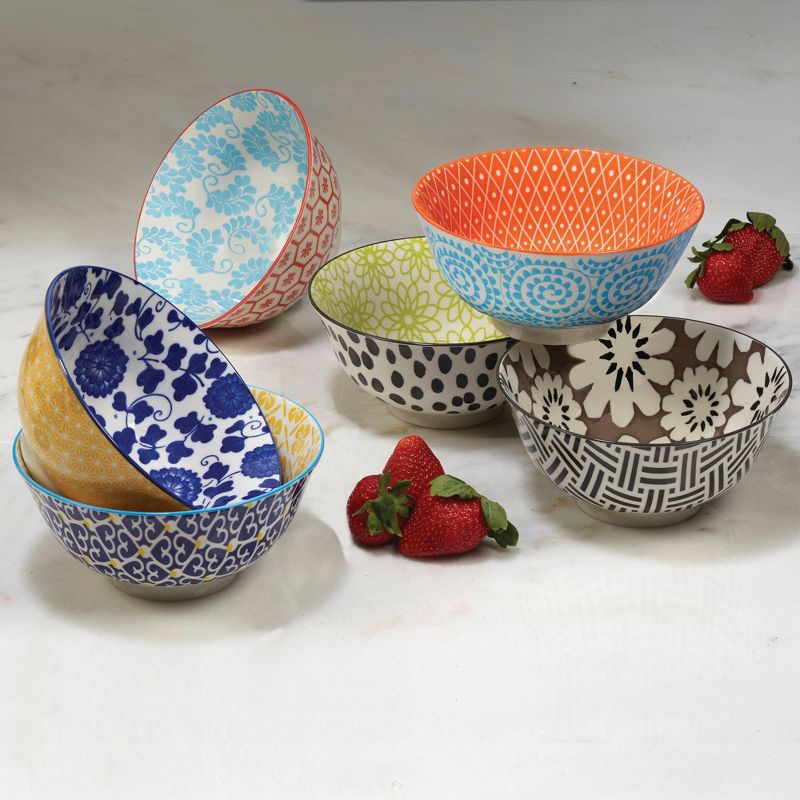 24oz 6pk Porcelain Chelsea Cereal Bowls - Certified International