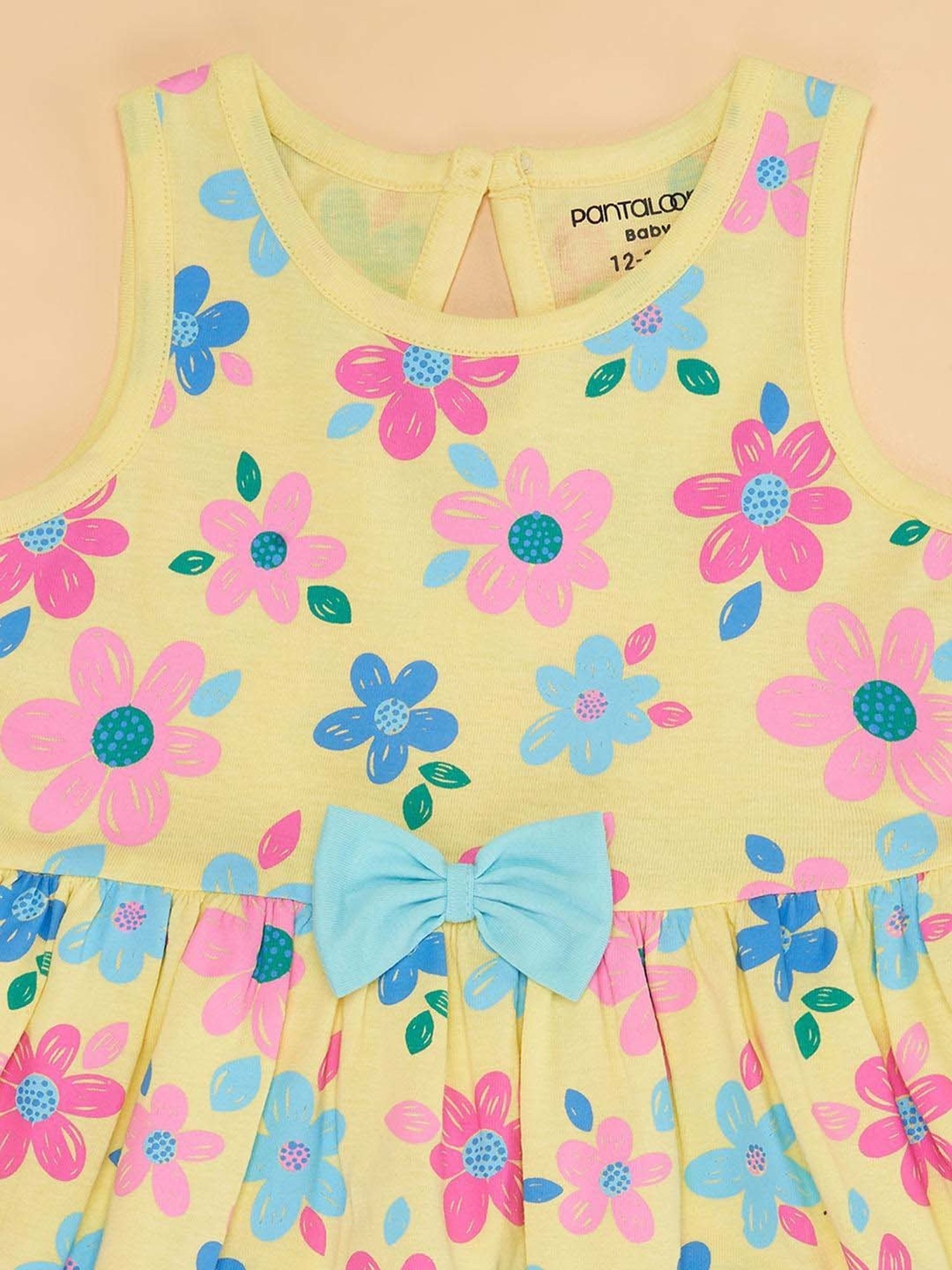 Nauti Nati Kids Blue Embroidered Dress