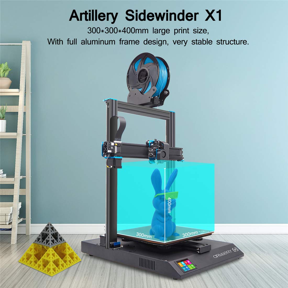 Artillery Genius 3D Printer High-Precision Dual Z-Axis TFT Screen Filament Runout Sensor & Power Failure Recovery