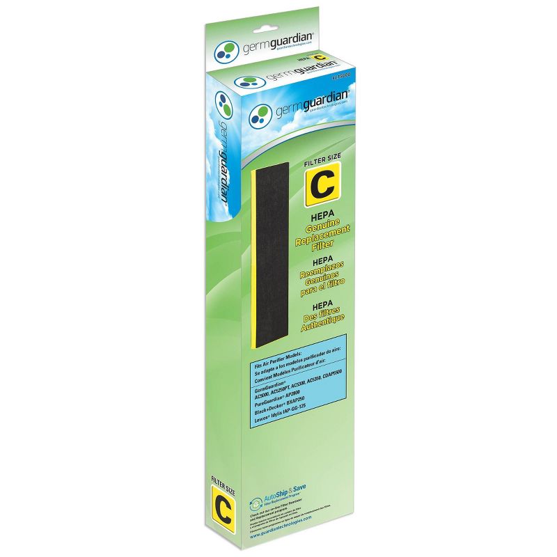 Germ Guardian FLT5000 HEPA Genuine Replacement Filter C For AC5000 Series Air Purifier