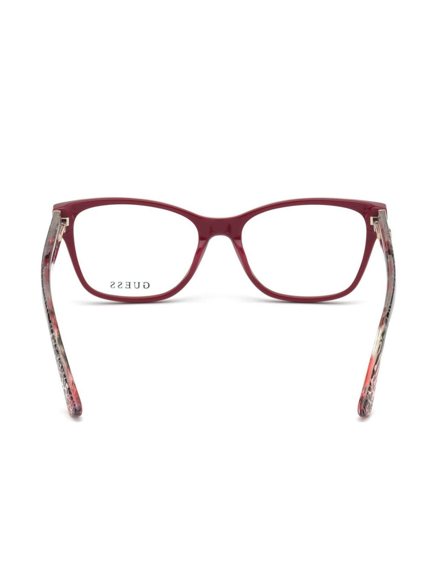 Guess Maroon Wayfarer Eye Frames for Women