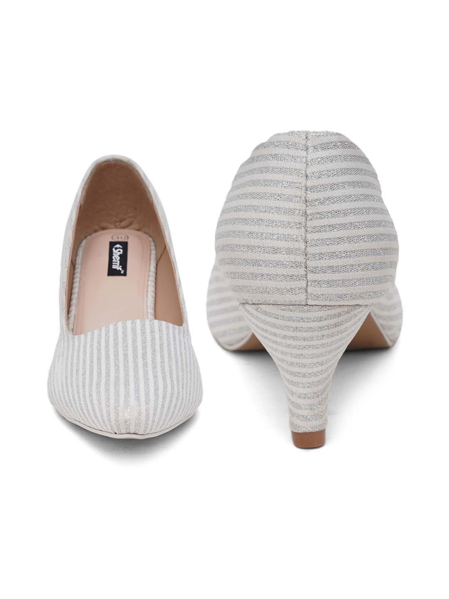 Sherrif Women's Silver Stiletto Pumps