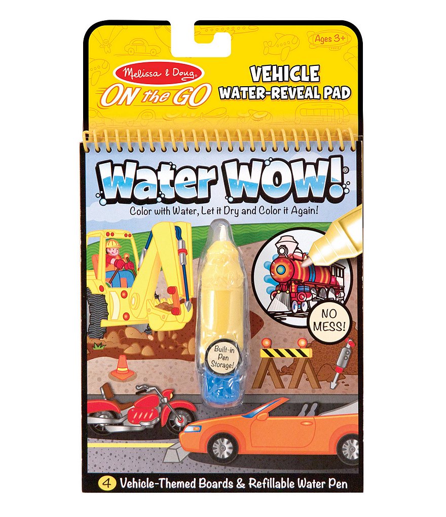 Melissa & Doug Water Wow! Vehicles - On the Go Travel Activity Book