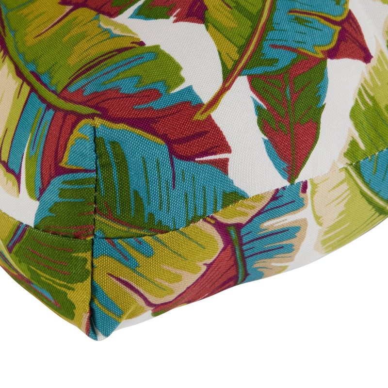 Set of 2 Palm Leaves Multi Outdoor High Back Chair Cushions - Kensington Garden