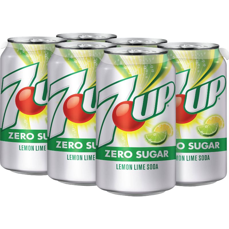7UP Zero Sugar Soda - 6pk/12 fl oz Cans