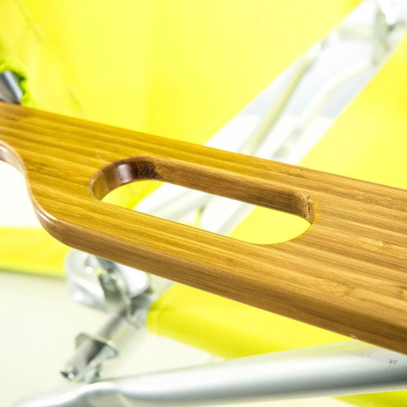 Ostrich Deluxe Padded 3-N-1 Outdoor Lounge Reclining Beach Chair, Lime Green