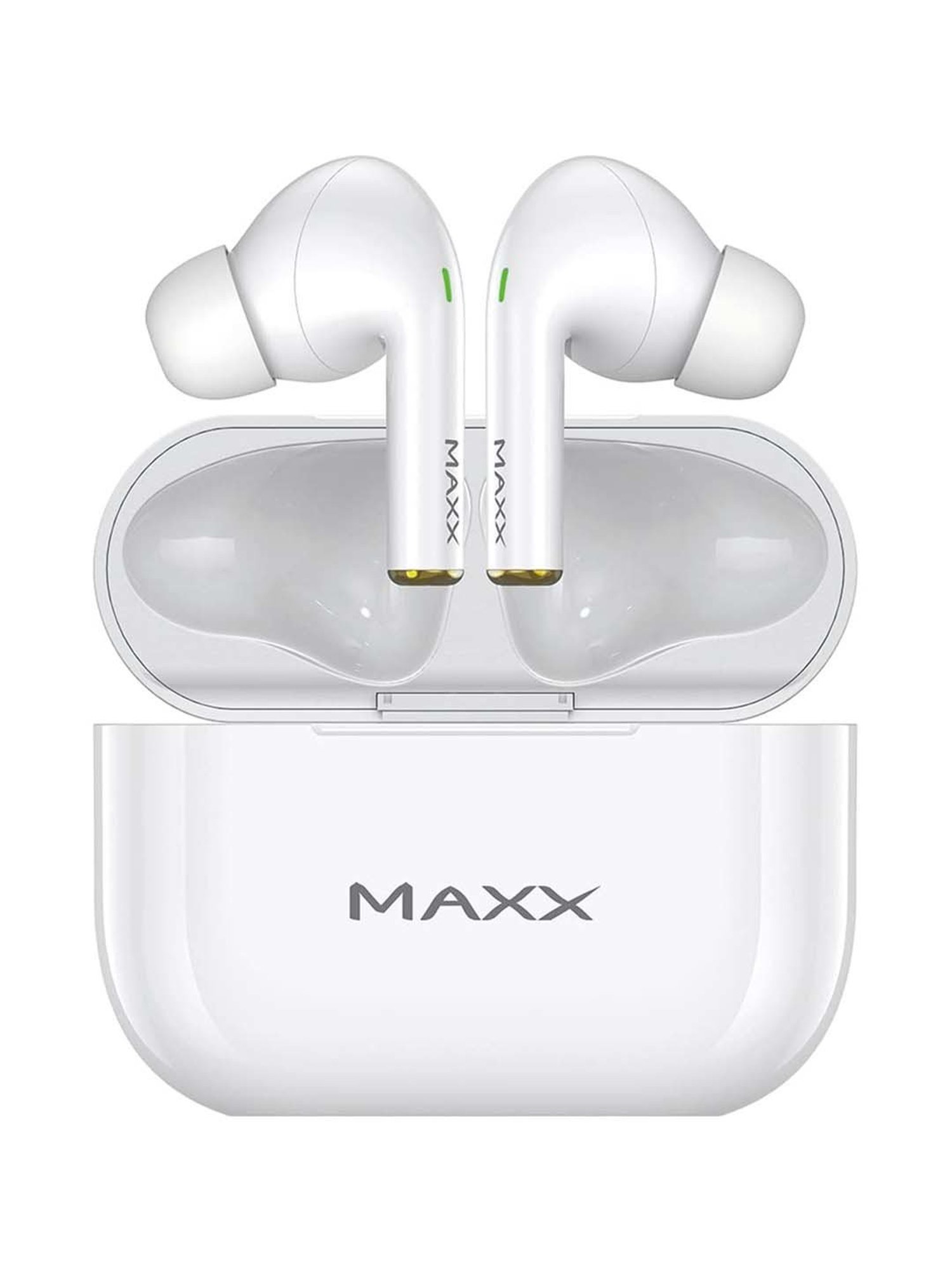Maxx PX3 Truly Wireless Earbuds with IPX6 Water and Sweat Resistant (White)