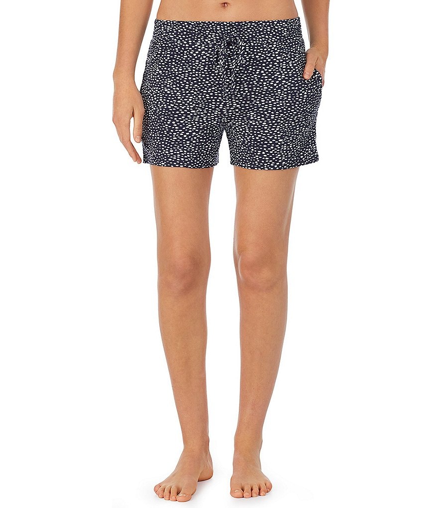 iRelax Pebble Dot Print Terry Knit Pajama Short