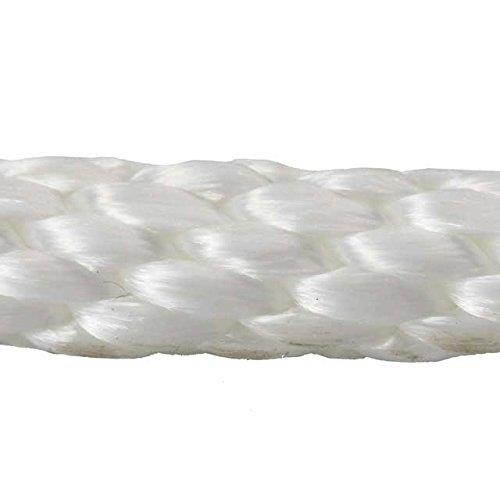 Nylon Twisted Braided Rope- 3/16 Inch x 100 Foot Anchor Rope- For Moving, Camping, Towing, Outdoor Adventure, Mountain Climbing, Gardening, Boat Docks- By Katzco