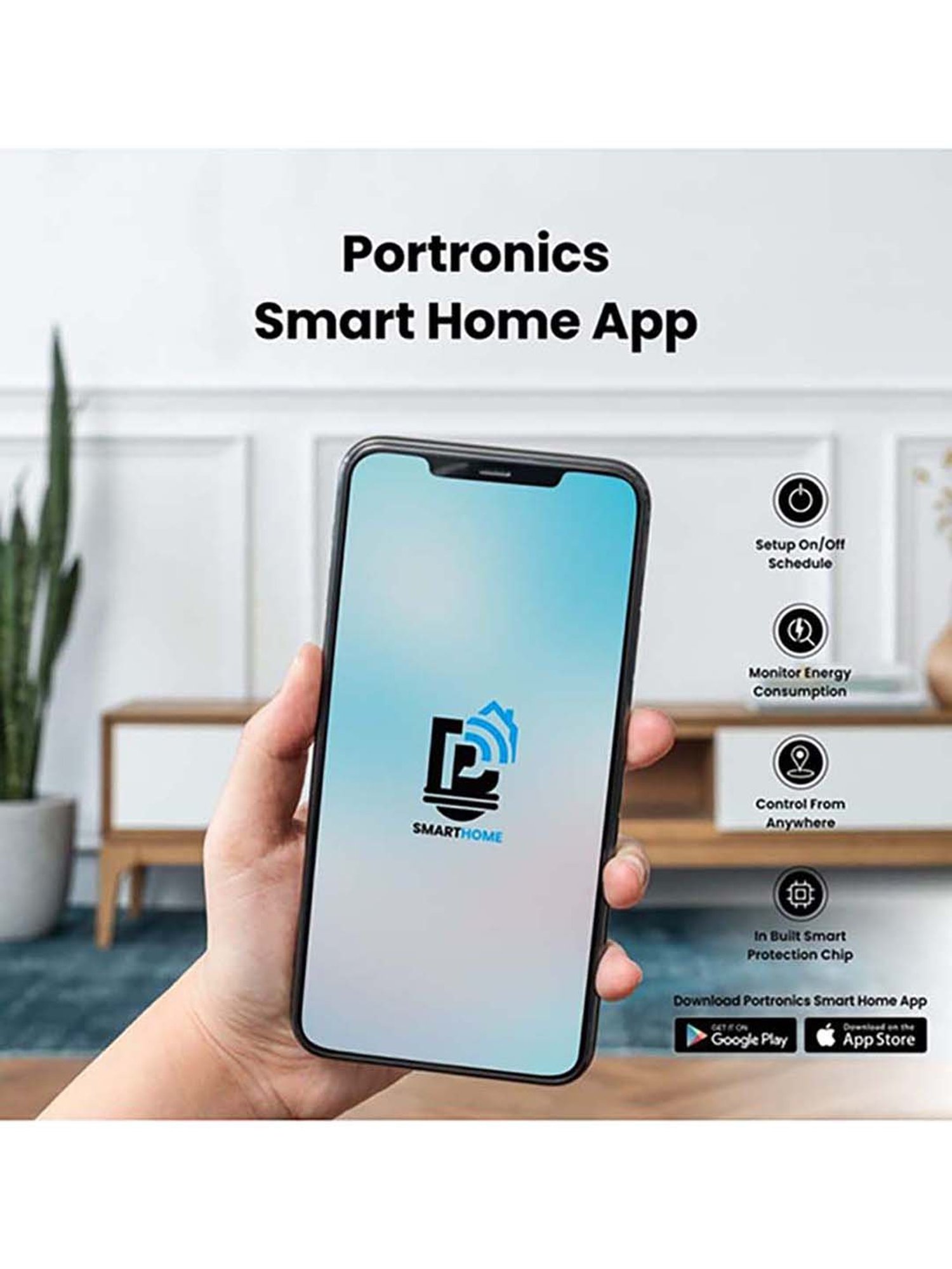 Portronics Splug 16 Wifi 16A Smart Plug (White)