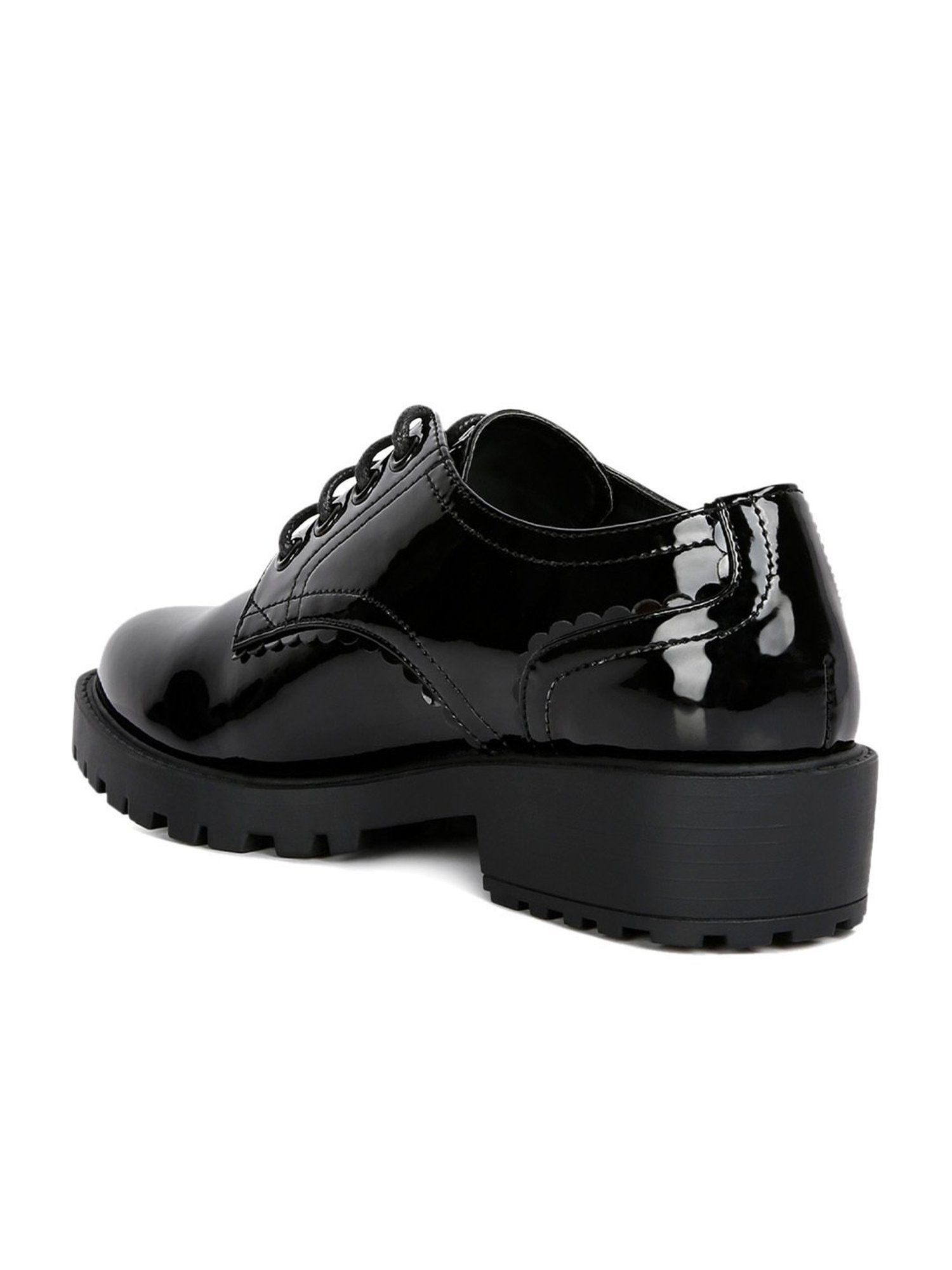 London Rag Women's Black Derby Shoes