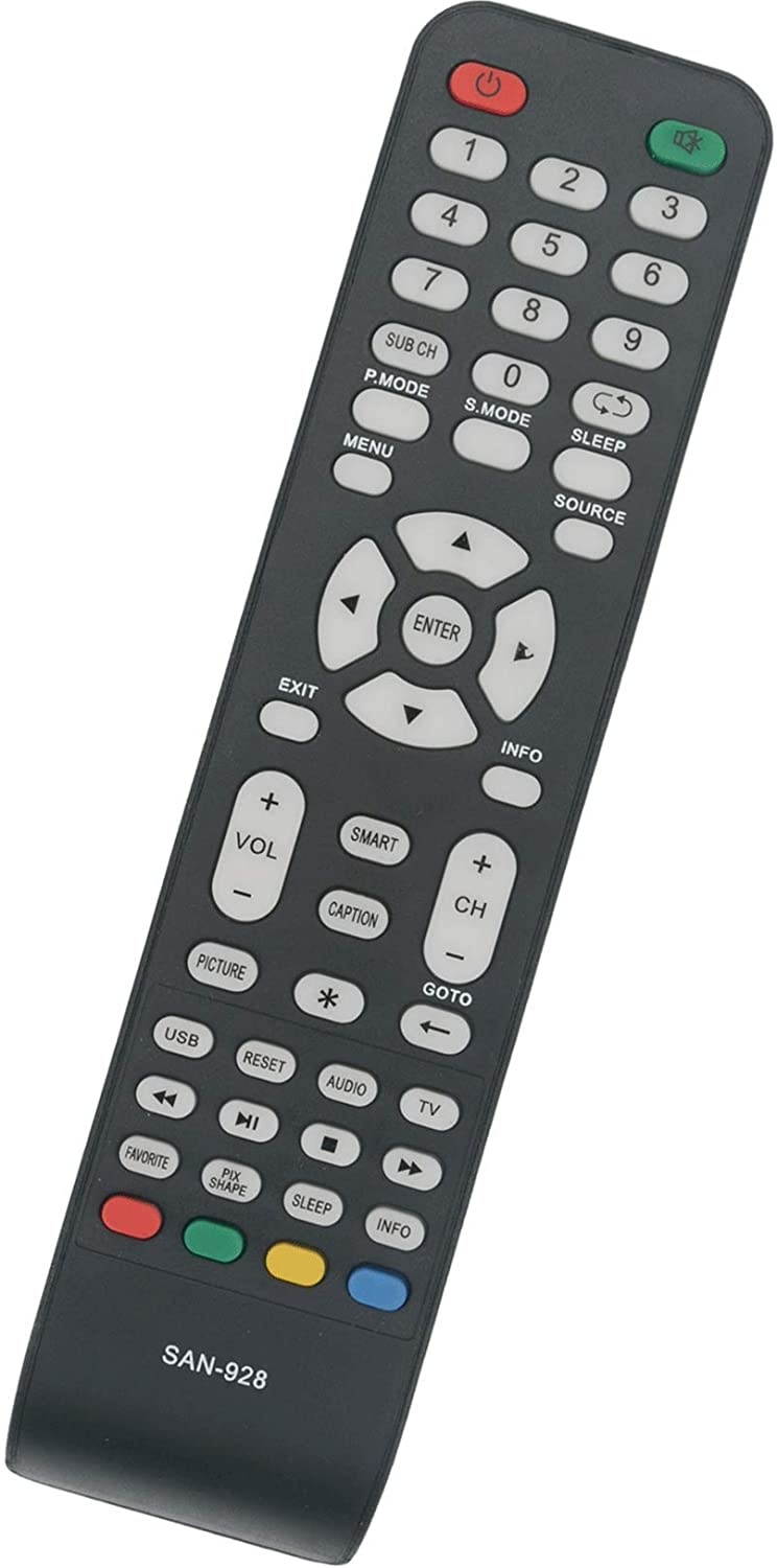 Universal Replace Remote Control fit for Sanyo LED LCD Smart TV NH312UP NH311UP NH316UP NH316UD NH414UD NH432UD GXEA GXGA GXHA GXJA GXFA GXEC GXDB GXCF GXCC GXCB GXCA GXBM GXBG GXBD GXBE MC42NS00