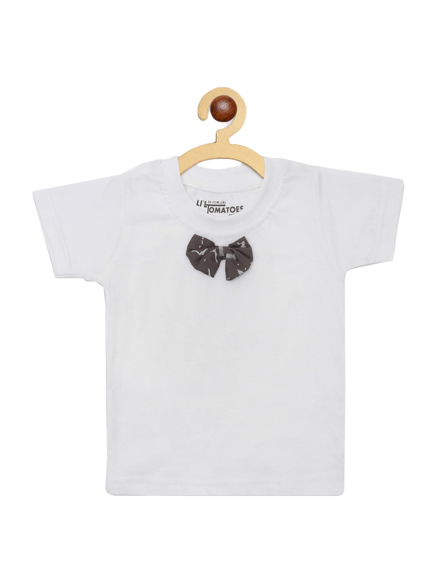 Li'l Tomatoes Kids Grey Cotton Printed Dungaree