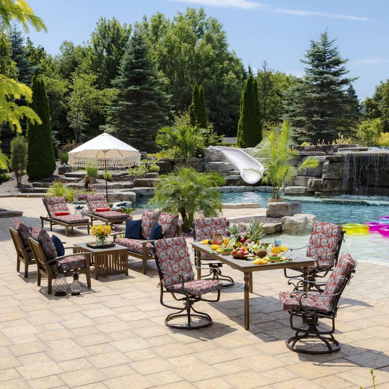 Arden Selections Caspian Outdoor High Back Dining Chair Cushion