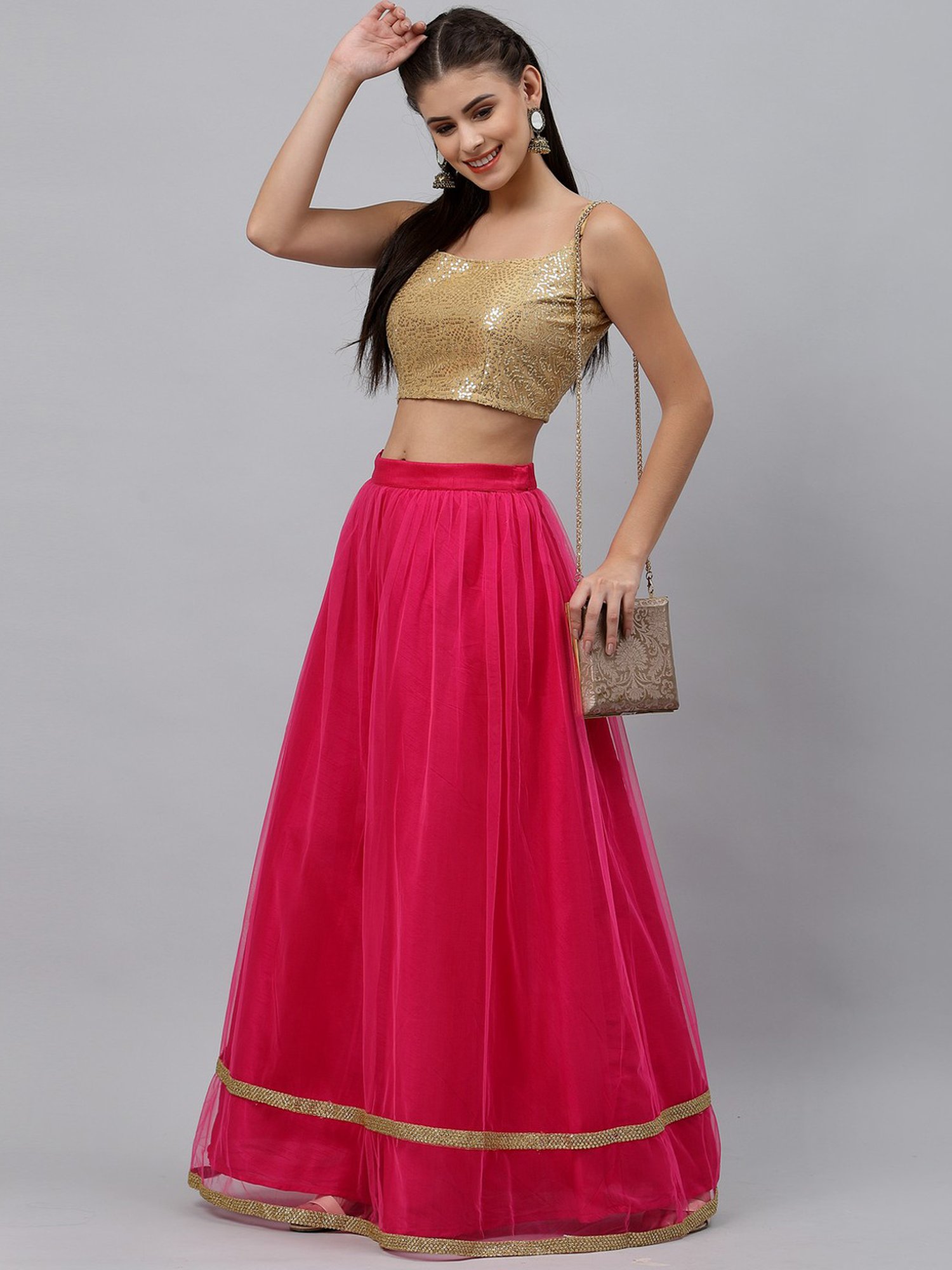 studiorasa Golden Embellished Choli