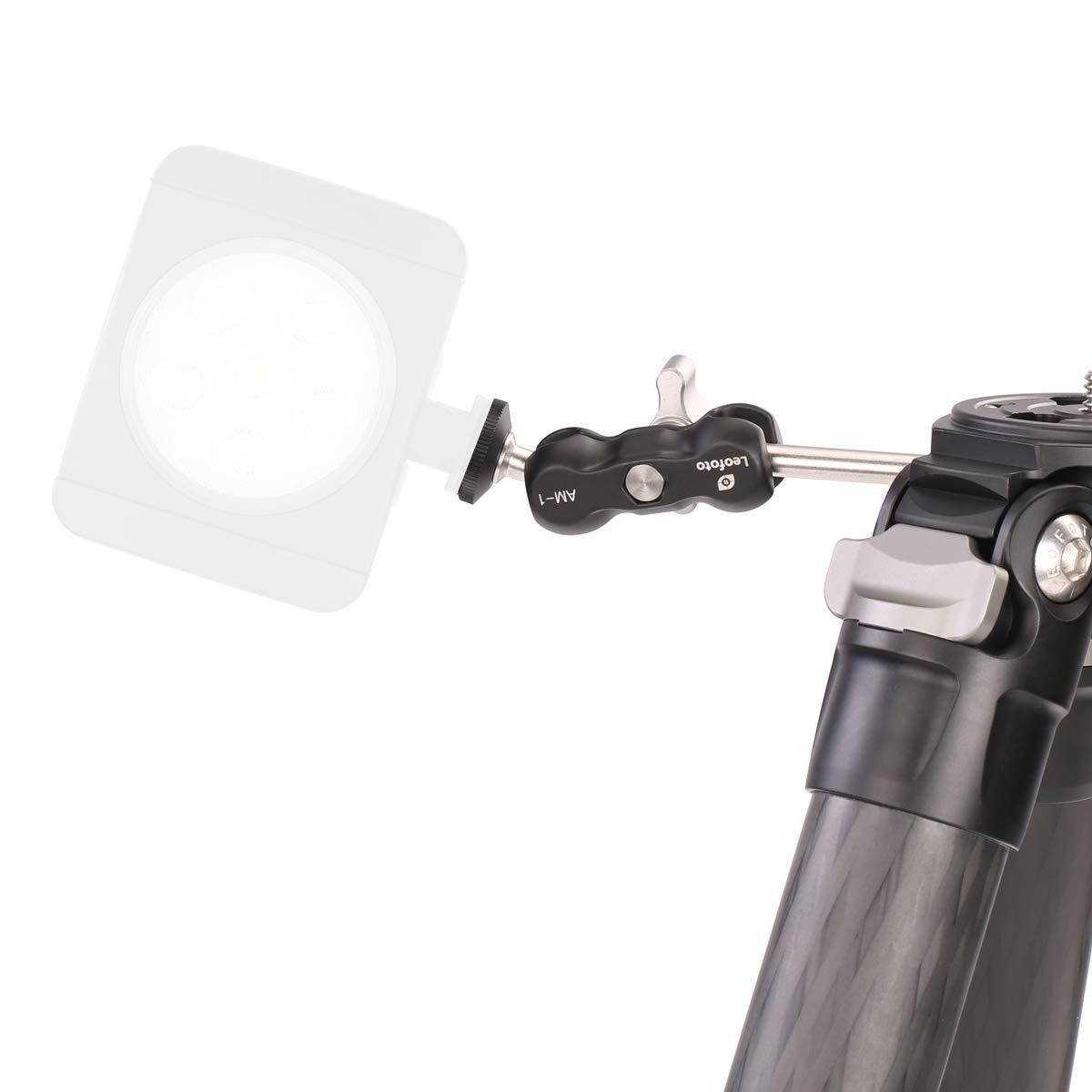 Leofoto AM-1 Magic Arm Multi-Purpose Tripod Accessory Mount 1/4" Ideal for Smartphone etc