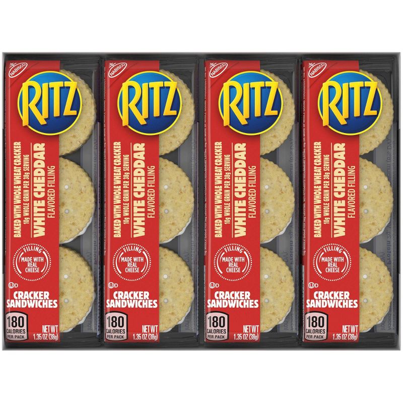 Ritz Whole Wheat Cracker Sandwiches with White Cheddar Cheese - 8ct/1.35oz