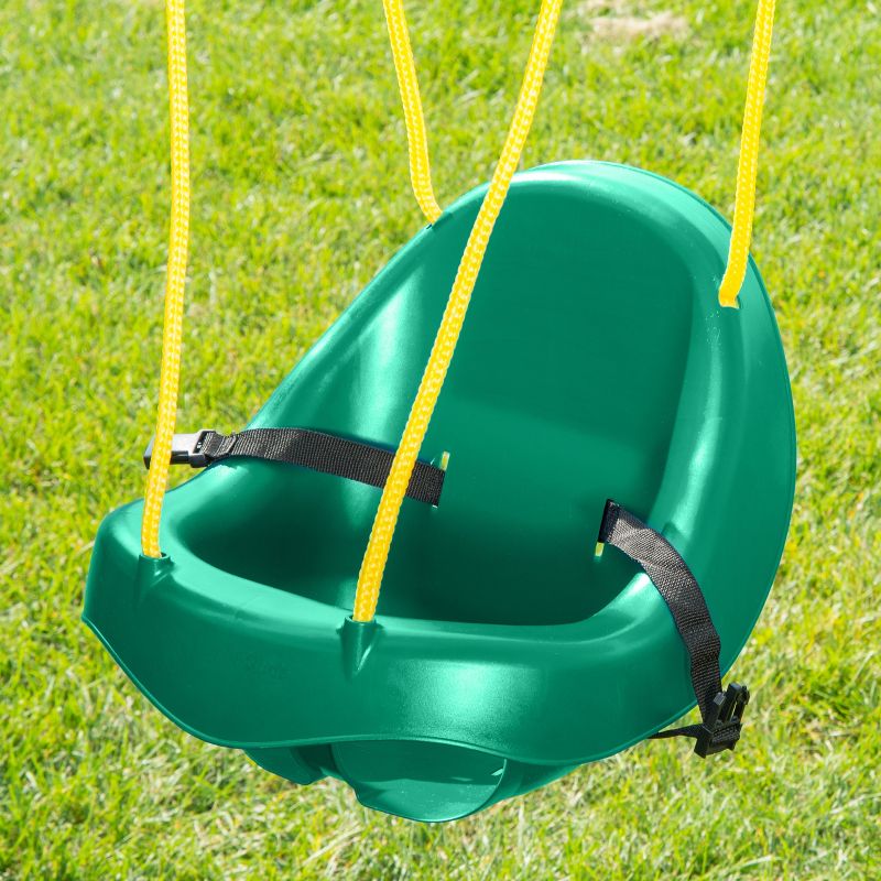 Swing-N-Slide Child Toddler Swing with Rope - Green