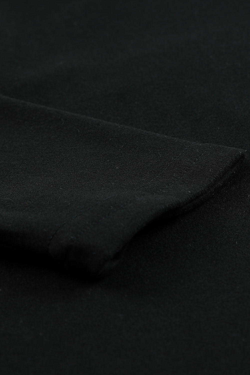 Blank Sweatshirt - Black Casual V Neck Long Sleeve Shirt Customized