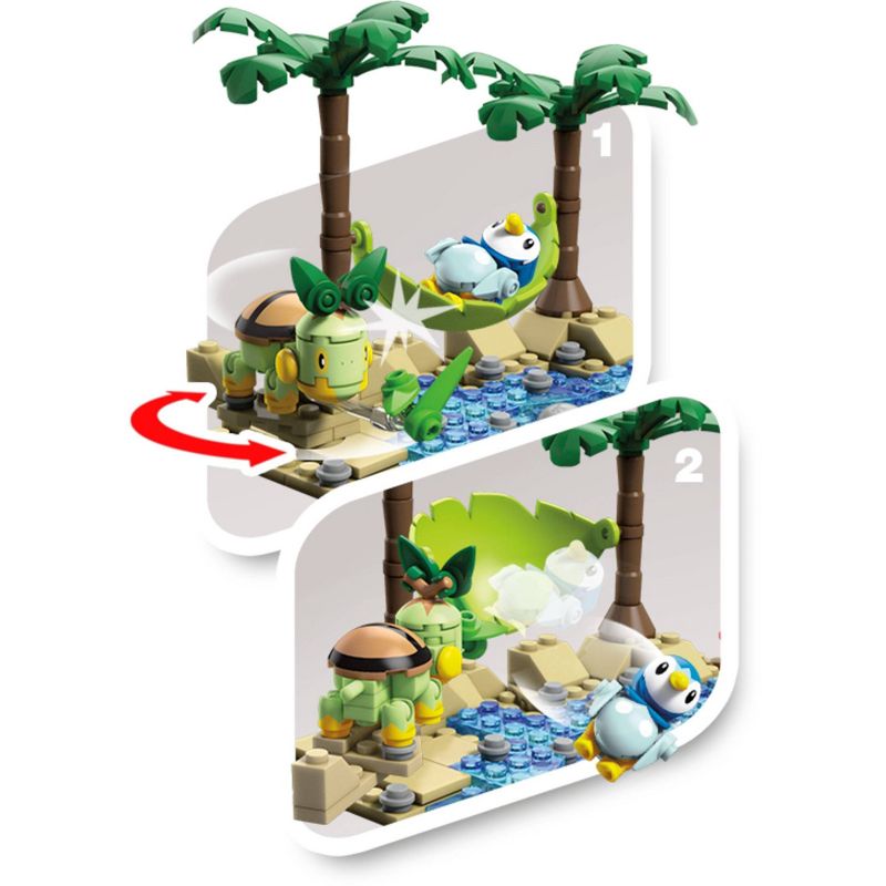 Mega Construx Pokemon Piplup vs. Turtwig Construction Set