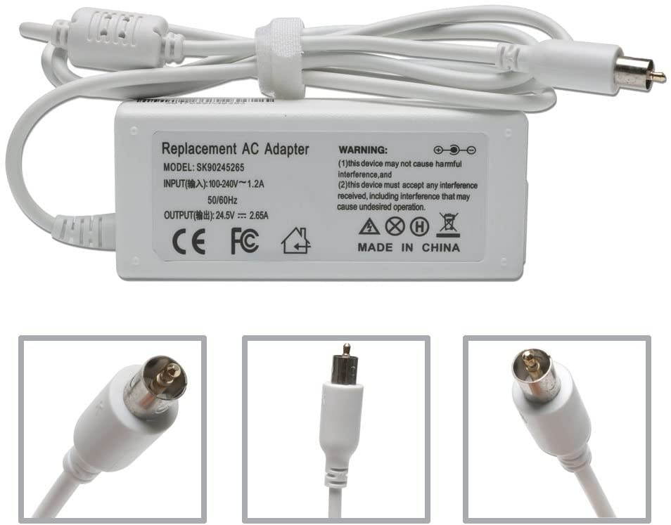 65W 2.65A 24.5V AC Power Adapter Charger for PowerBook G4 A1021,iBook G4, PowerBook G4 15.2-inch with Size 7.7mmX2.5mm