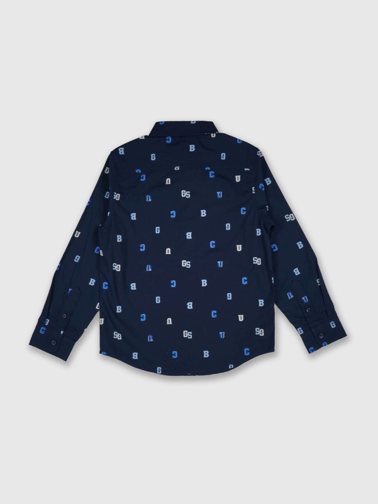 United Colors of Benetton Kids Navy Printed Shirt
