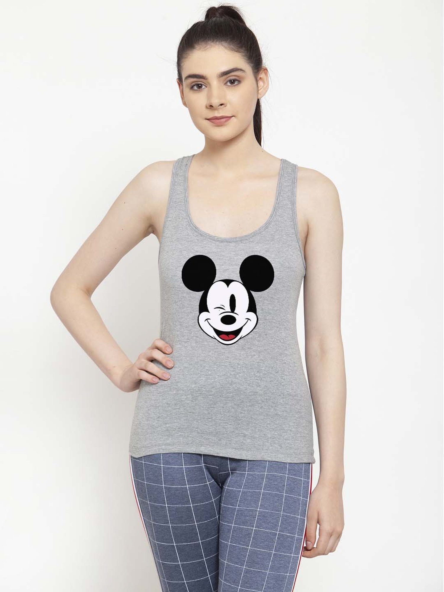 Friskers Grey Printed Camisole