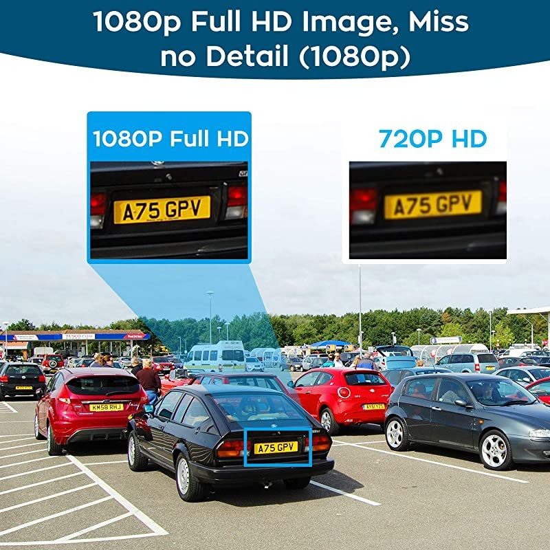 Home Security Camera System - 8CH Wireless Expandable NVR with 4 1080p WiFi Security Cameras - PIR & Video Dual Motion Detection, Video Clip Alert, 2-Way Audio, 1TB HDD