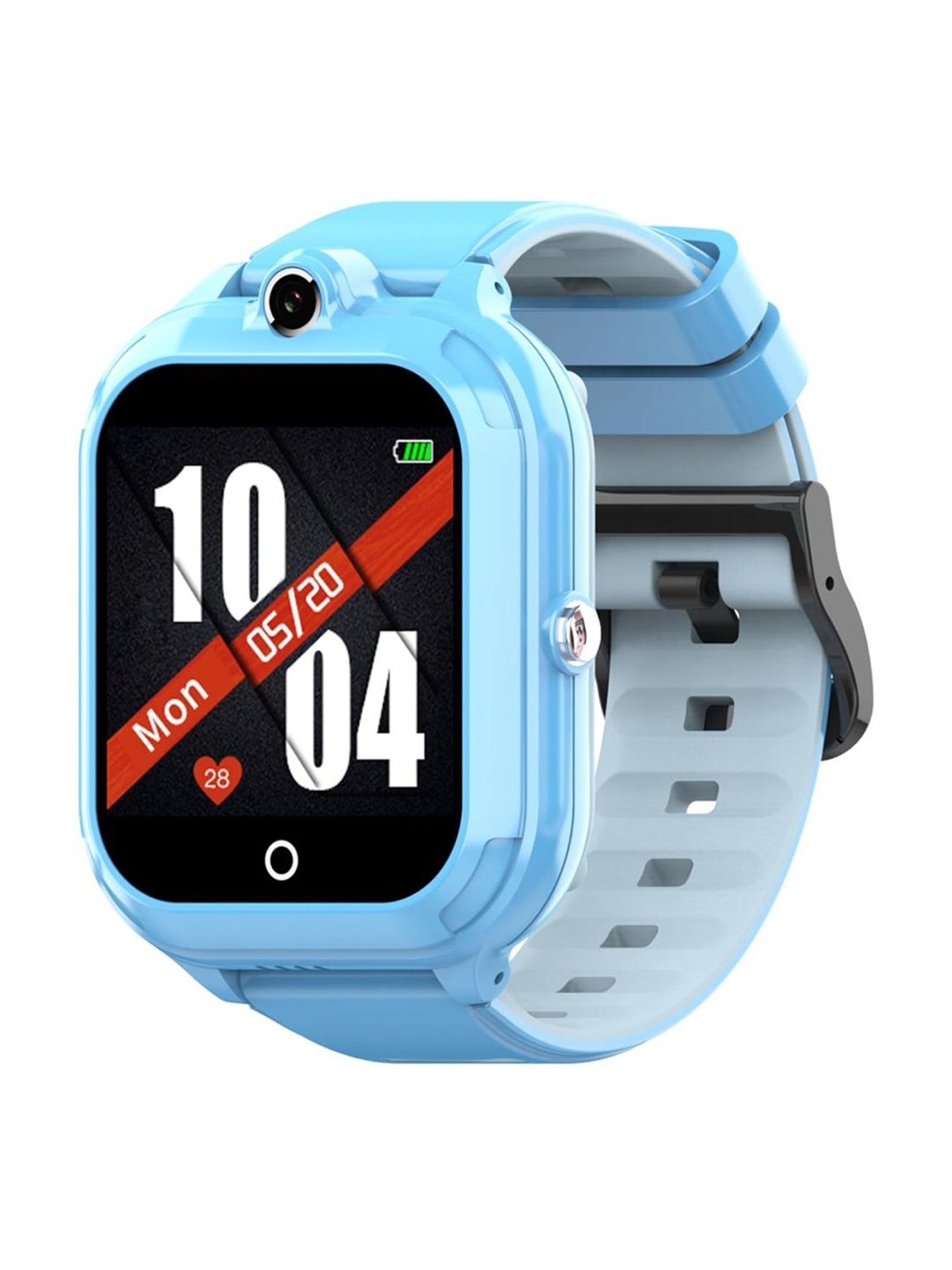 Turet Smartwatch for Kids with Camera, Phone Book, SMS, 2-Way Video Calling, 4G Sim, No GPS (Blue)